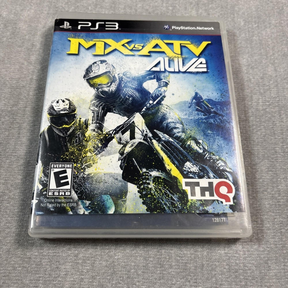 MX vs. ATV Alive Sony PlayStation 3 PS3 Game 2011 THQ Nordic NTSC-U/C Manual